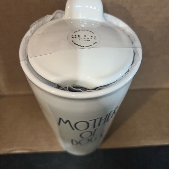 Rae Dunn Cream 'Mother of Dogs' tumbler - Picture 2 of 2